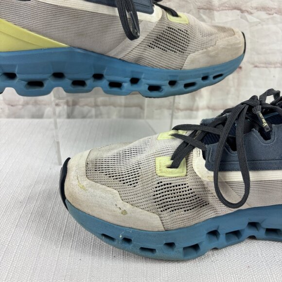 ON CLOUDSTRATUS 2.0 Running Men's 7 Frost / Niagara Blue Gray Athletic Sneakers - Picture 12 of 13